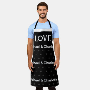 Valentines Couple Heart Custom Personalized Photo Apron