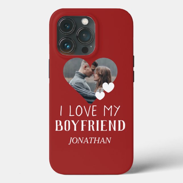 Valentines Couple Heart Custom Personalized Photo Case-Mate iPhone Case (Back)