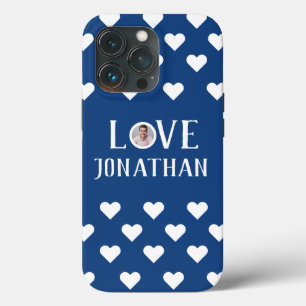 Valentines Couple Heart Custom Personalized Photo iPhone 13 Pro Case