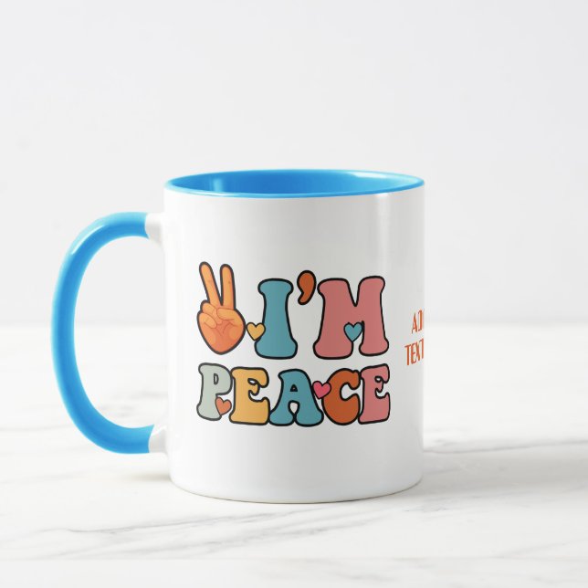Valentines Couples I'm Peace Gift For Her Mug (Left)