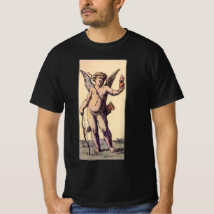Valentines Cupid Blindfolded, Vintage Tarot Card T-Shirt