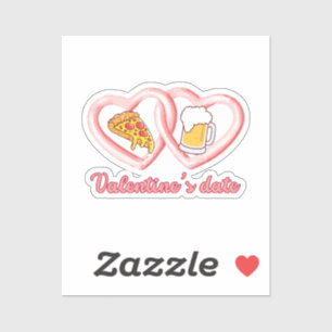 Valentine's Date Pizza Beer