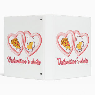 Valentine's Date Pizza Beer Binder