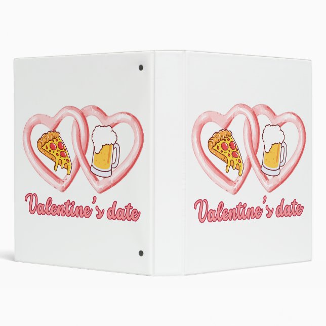 Valentine's Date Pizza Beer Binder (Background)