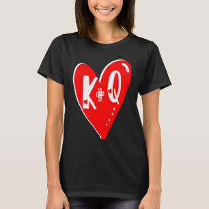 Valentines Day 2022 Couples Matching Alphabetic Le T-Shirt