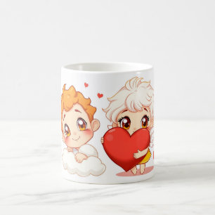 Valentine's Day 2025: Cute and Playful Angels 👼❤️ Coffee Mug