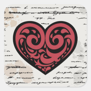 Valentine's Day 2 Square Sticker