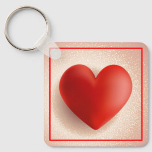 Valentine's Day 3D Heart Symbol-88888 Keychain