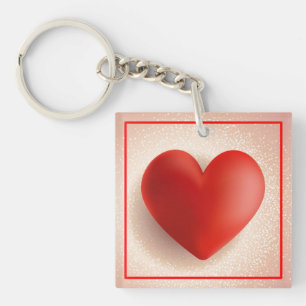 Valentine's Day 3D Heart Symbol-88888 Keychain