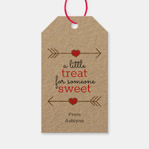 Valentine's Day a Little Treat for Someone Sweet Gift Tags