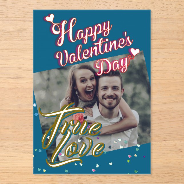 Valentine's Day  Acrylic Invitations (Recto)