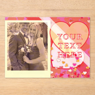 Valentine's Day Acrylic Invitations