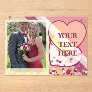 Valentine's Day Acrylic Invitations