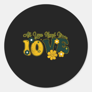 Valentine's Day All You Need Is 10ve Love Funny Me Classic Round Sticker