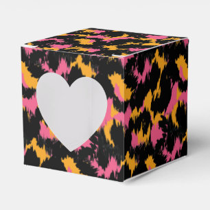 Valentines Day Animal Print Heart Favor Box