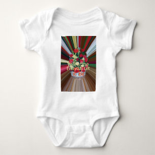 Valentine's Day Art Print Baby Bodysuit