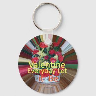 Valentine's Day Art Print Keychain