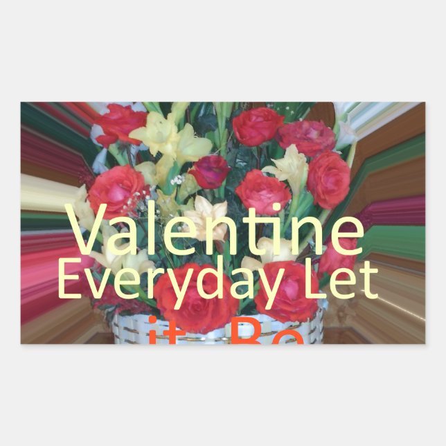 Valentine's Day Art Print Sticker (Front)