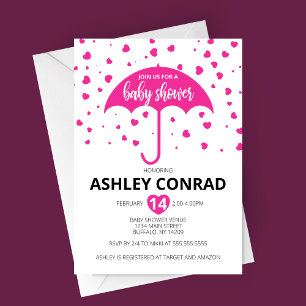 Valentine's Day Baby Shower Invitation