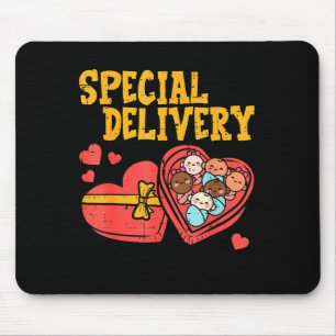 Valentines Day Baby Special Labor Delivery Nurse W Mouse Pad