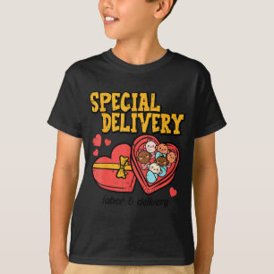 Valentines Day Baby Special Labor Delivery Nurse W T-Shirt