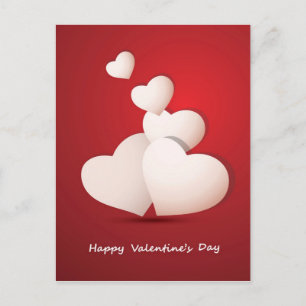 Valentine's Day Background Holiday Postcard