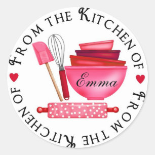 Valentines Day Baking Supplies Stickers