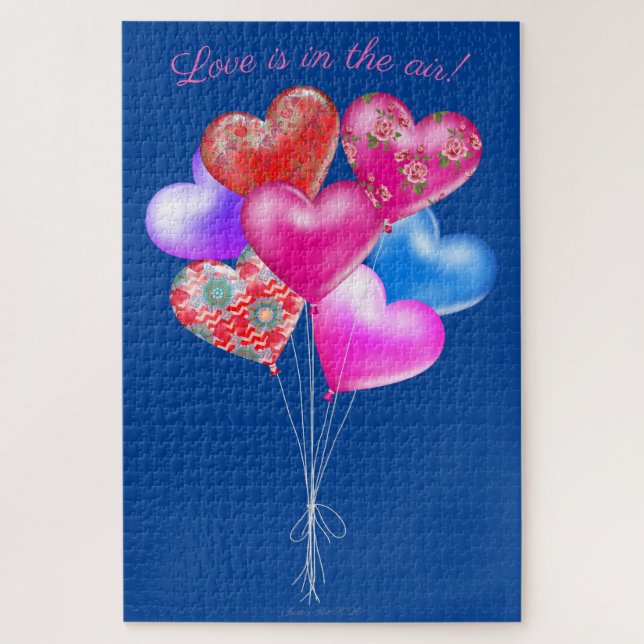 Valentine's Day Balloons | Love Is In the Air Jigsaw Puzzle (Vertical)