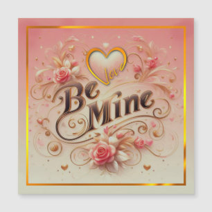 Valentine's Day Be Mine Design with Heart, Quote