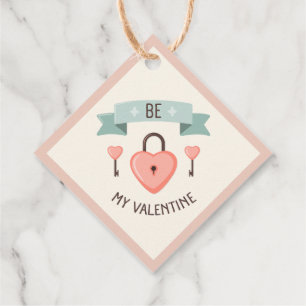 Valentines day - Be my valentine Favour Tags