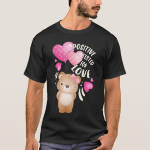 Valentine's day bear girl with hearts T-Shirt