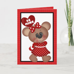 Valentine's Day Bear Greeting Card