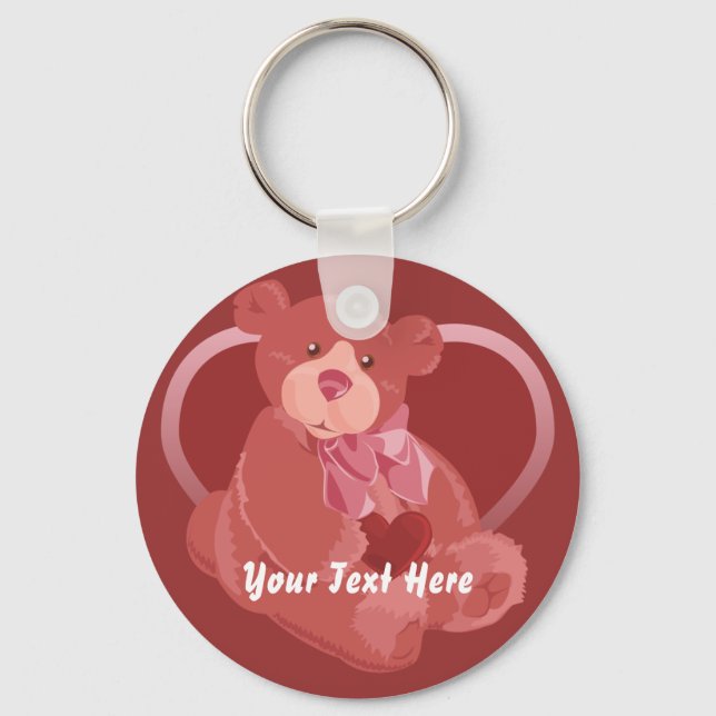 Valentine's Day Bear Keychain (Front)