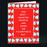 Valentine's Day Birthday Card<br><div class="desc">Cute personalized valentine birthday greeting card. Edit text to add his or her name.</div>