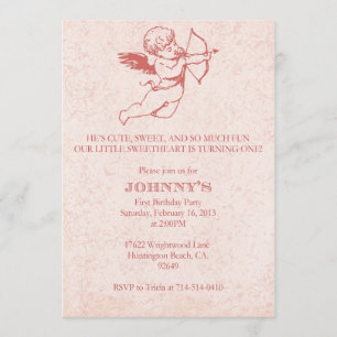 Valentine's Day Birthday Invitation   Custom Order