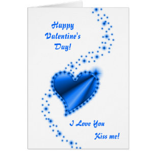 Valentine's Day  - blue Rainbow heart