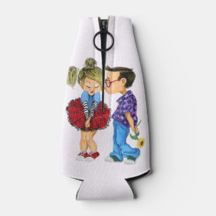 Valentine's Day Bottle Cooler Romantic Couple Love