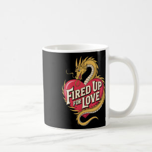 Valentines Day Boy Girl Love Dragon Valentine Fire Coffee Mug