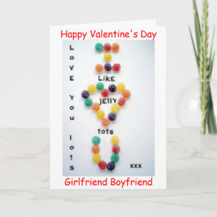 VALENTINE'S DAY BOYFRIEND GIRLFRIEND CARD LOVE YOU
