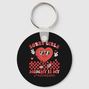 Valentines Day Boys Kids Sorry Girls Mommy Is My V Keychain