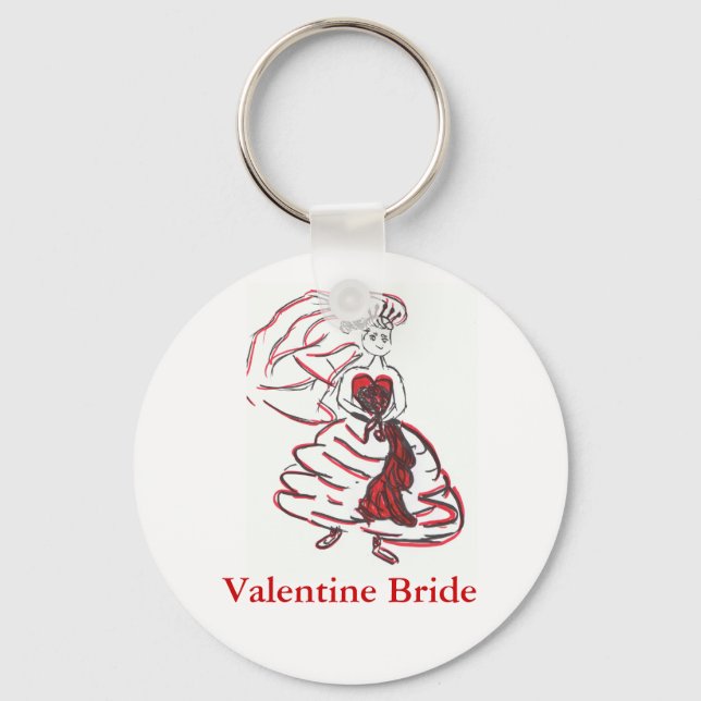 Valentine's Day Bride Keychain (Front)