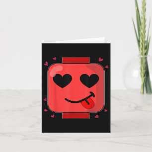 Valentines Day Building Brick Head Heart Builder M Card