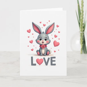 Valentines Day Bunny Love Card