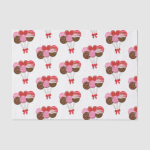 Valentine's Day Cake Pops Sugar Sweets Custom Tissue Paper