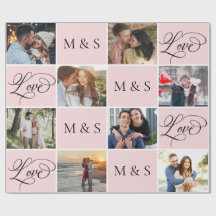 Valentine's Day Calligraphy Photo Collage