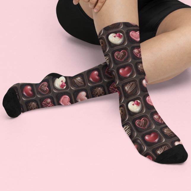 Valentine's Day Candy Chocolates  Socks (Creator Uploaded)