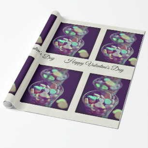 Valentine's Day Candy Hearts Instant Film Wrapping Paper