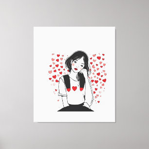 valentines day canvas print