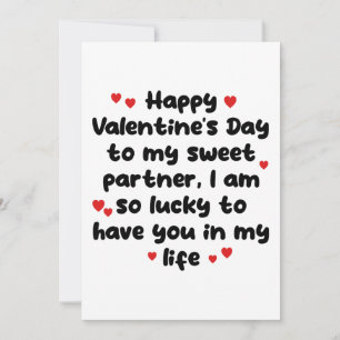 Valentines day card boyfriend girlfriend funny