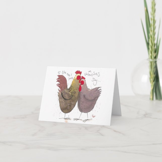 Valentine's Day Card - Chicks in Love (Front)